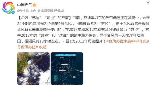 台风苏拉最新爆料消息新闻,强度升级,路径调整,多地预警升级 第3张 台风苏拉最新爆料消息新闻,强度升级,路径调整,多地预警升级 第3张